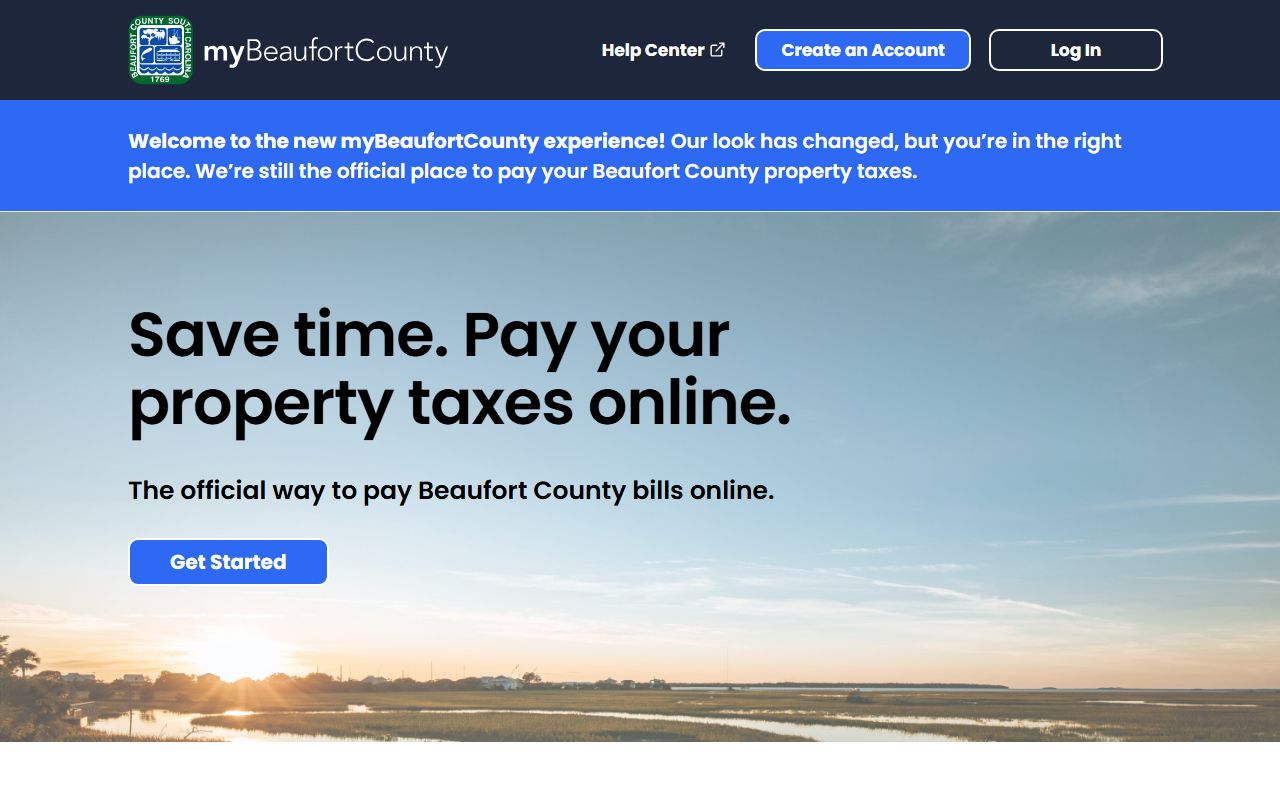 Beaufort County online property tax payment portal