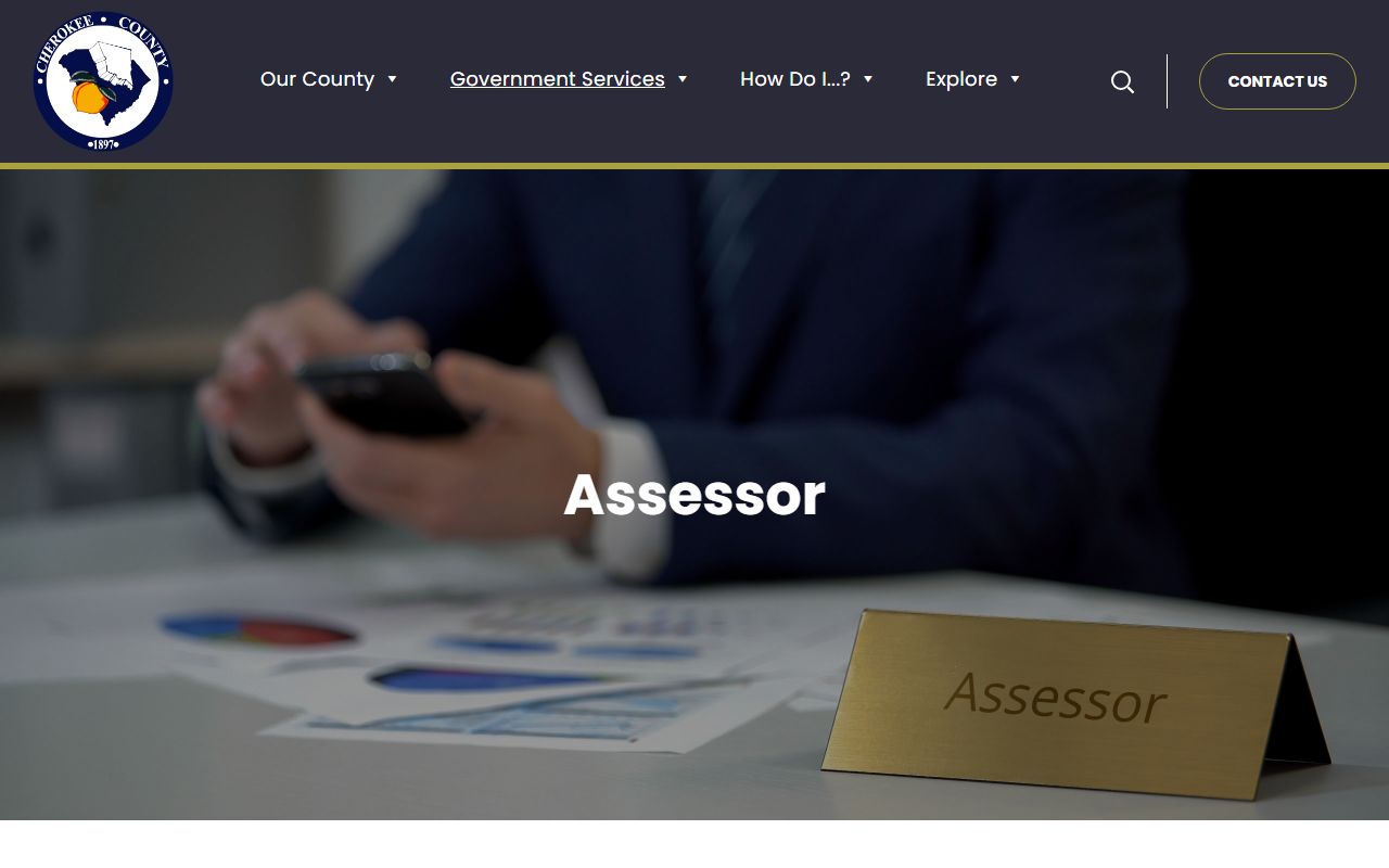 Cherokee County Assessor website for property tax records in Gaffney SC